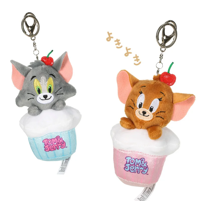 

Оригинальный милый плюшевый брелок Tom and Jerry, мультяшная Аниме кукла, игрушка, подвеска, брелок для женщин, девочек, украшение для сумки, брелок для автомобиля