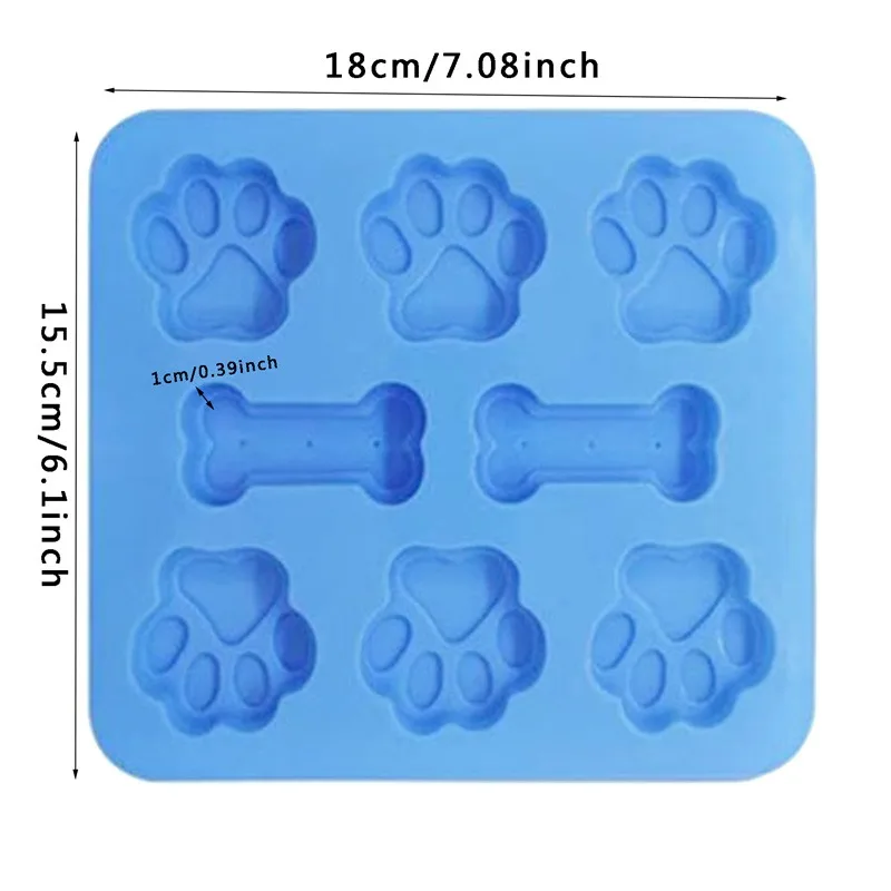 Силиконовая форма для следа собаки формы торта костяная формочка печенья