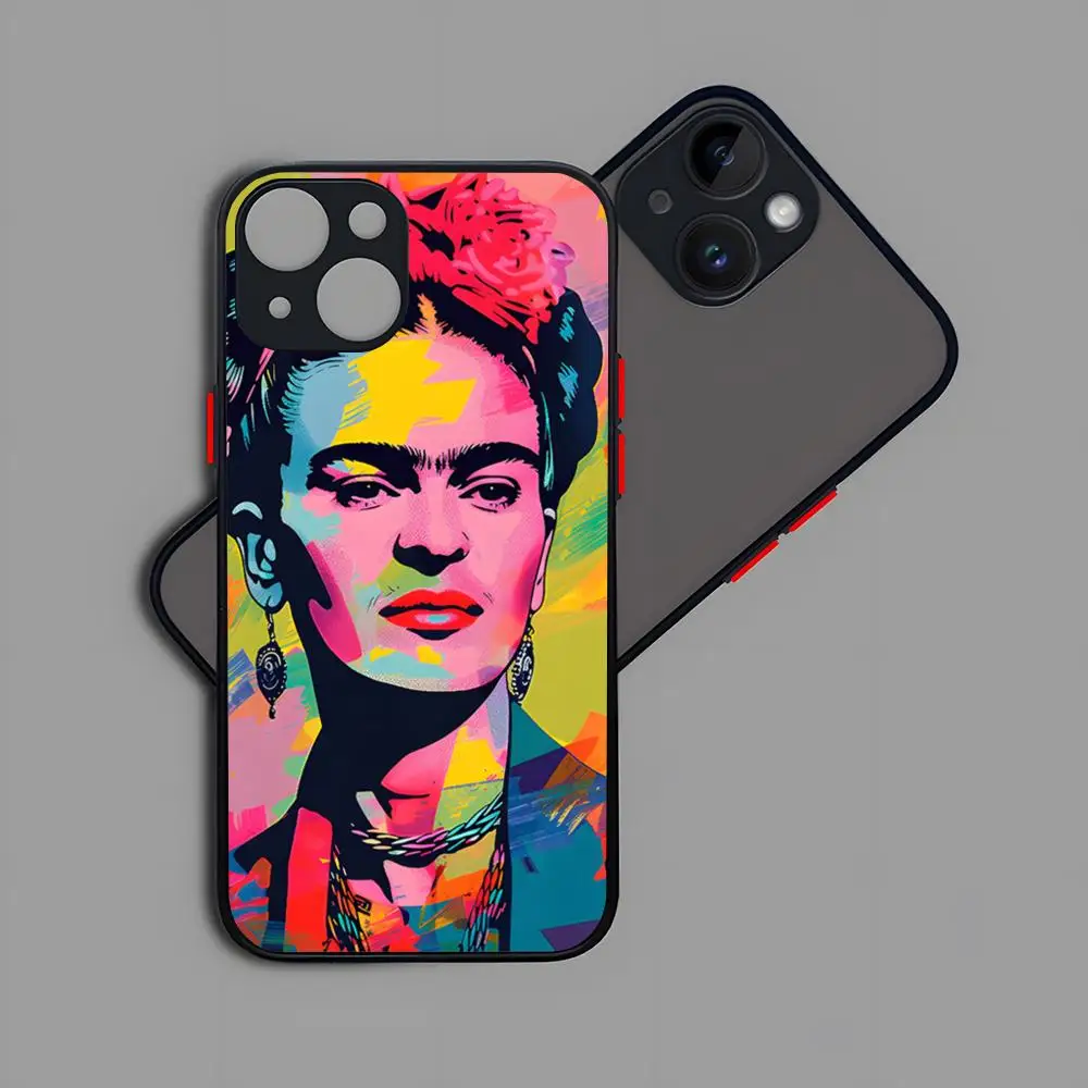 Phone Case Fashion F-Frida K-KahlosS Matte Transparent Back For IPhone 16 15 14 13 12 11 Pro Max X XR XSMax 7 8 Plus Cover