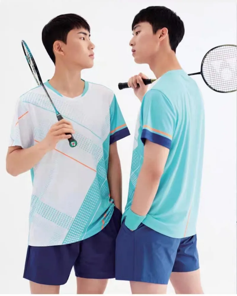 

Summer YY half sleeve badminton T-shirt quick dry breathable light men and women outdoor racquet sports