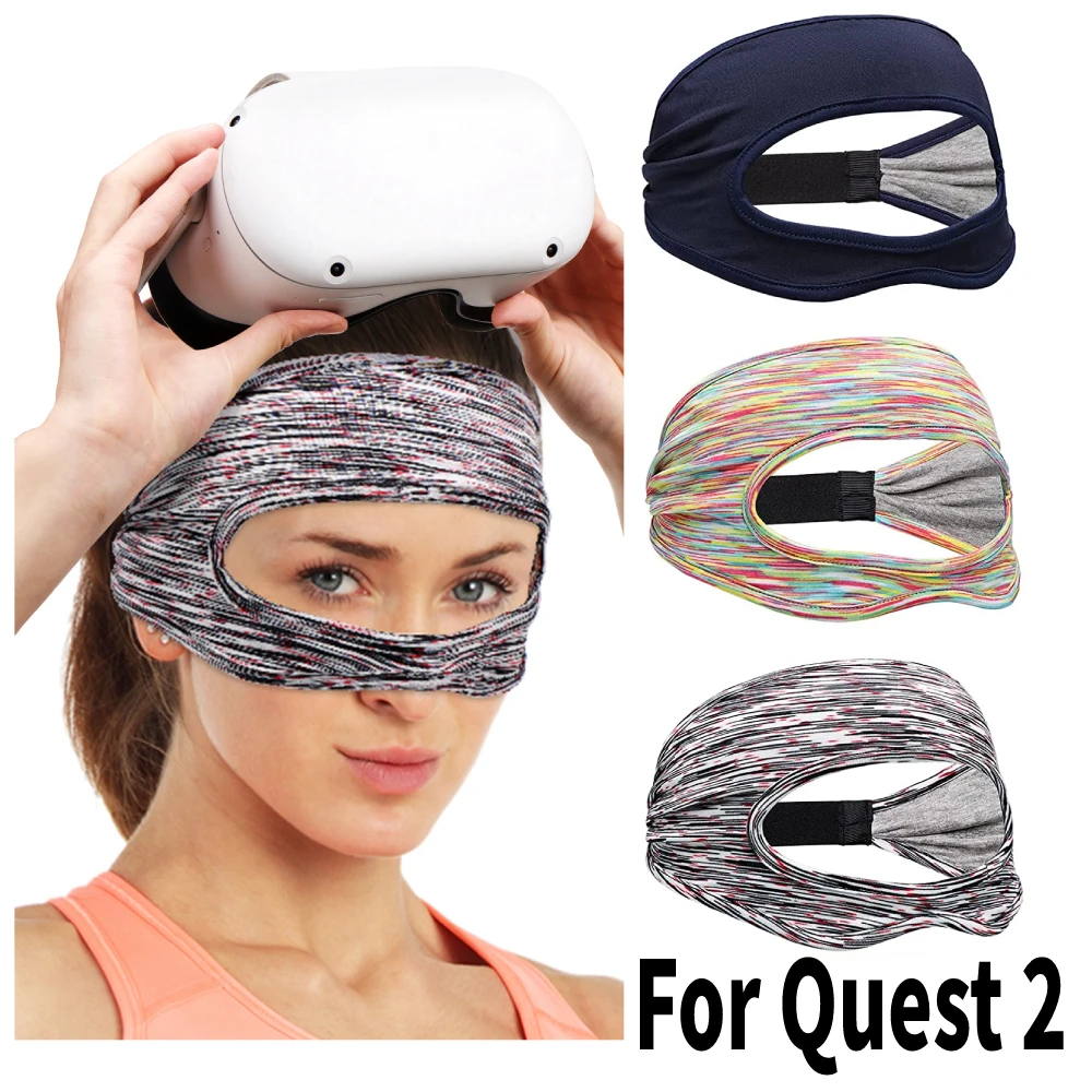 

Eye Mask Cover For Oculus Quest 2 Accessories VR Glasses Breathable Sweat Band Virtual Reality Headset For Quest 2 HTC Vive