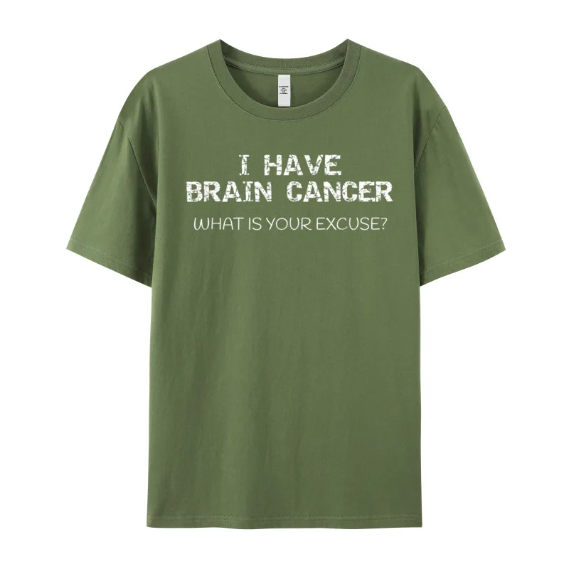 Special Mans T Shirt Funny Brain Cancer Sucks T-ShirtGift Cool Tops &amp Tees Christmas Cotton Fabric O-Neck T-Shirt Short Sleeve