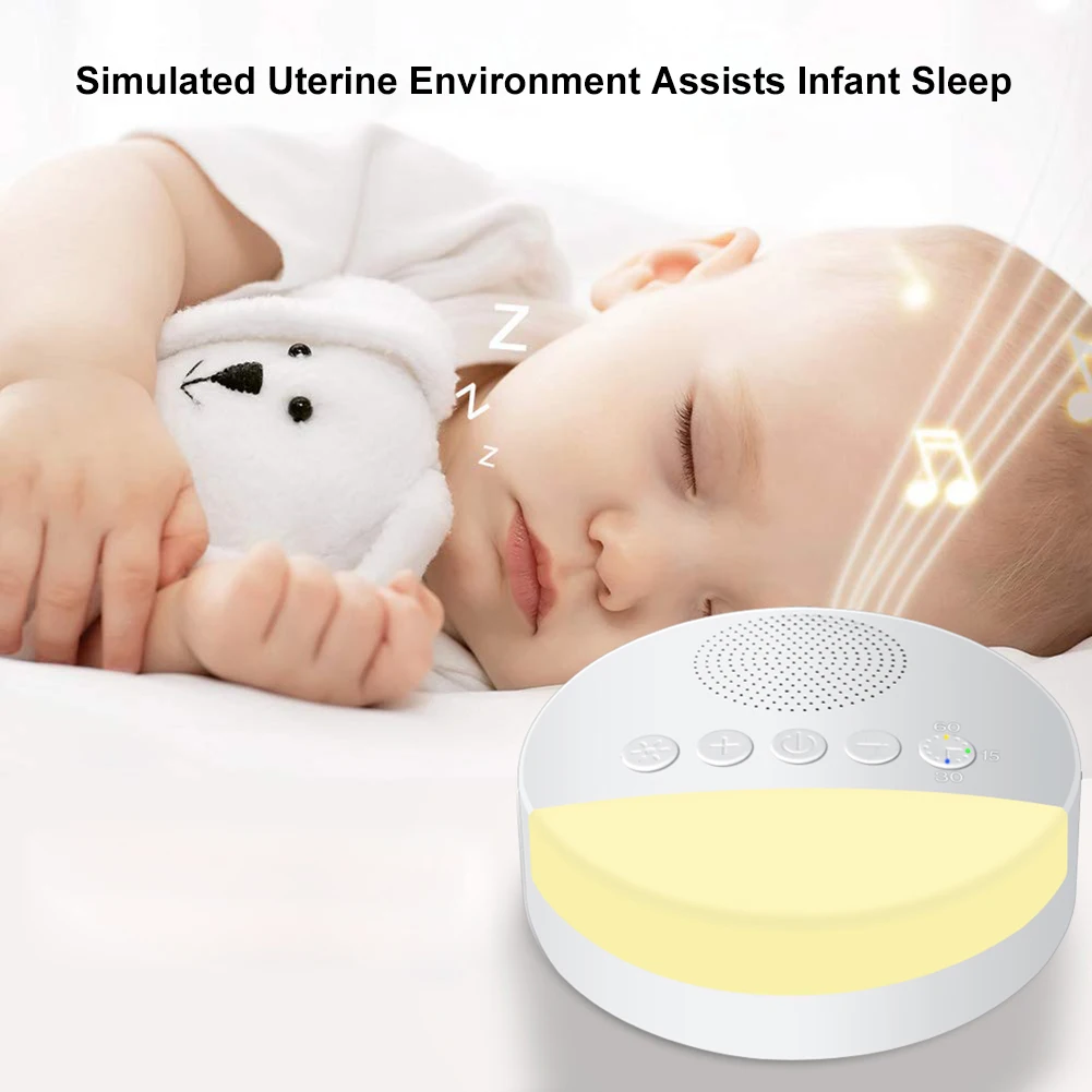 

Plastic Sleeping Aid with Night Light Music Portable Sleep Meter Helper Relaxing Baby Assisted Sleep Save Energy Baby Care Tools