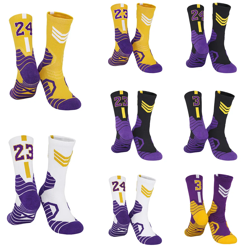

Professional Star Basketball Socks Elite Thick Sports Socks Non-slip Breathable Durable Skateboard Towel Bottom Socks Stocking