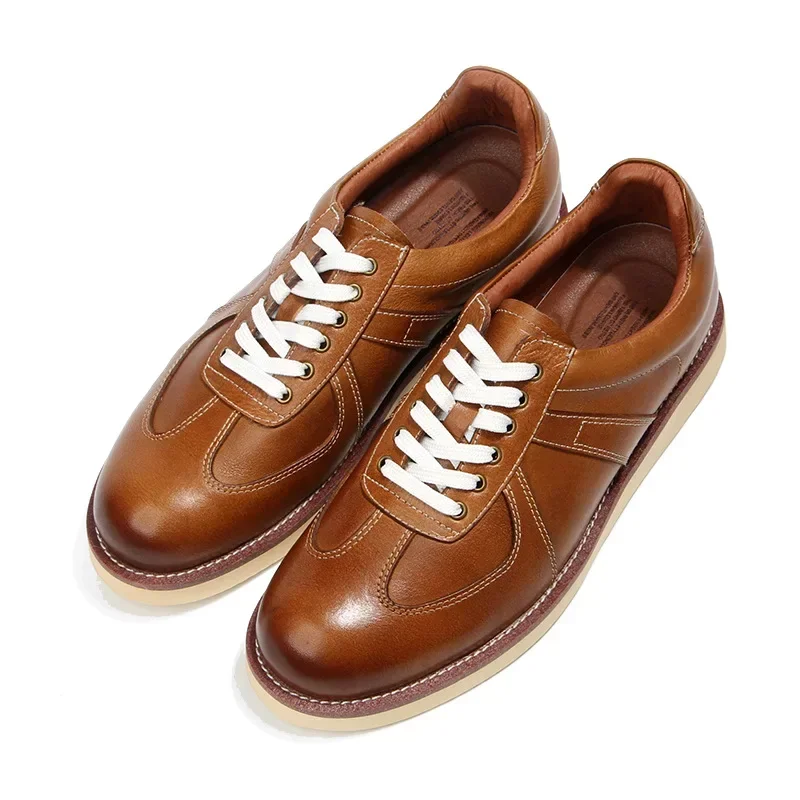 Классические Кожаные Туфли для молодых мужчин модные роскошные кроссовки в