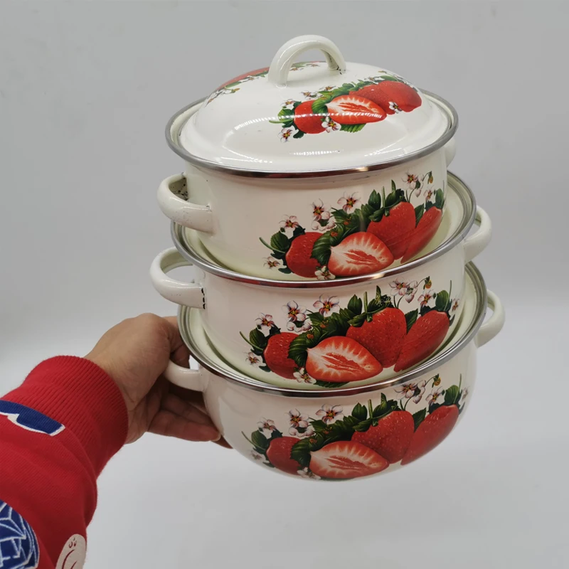 

16 см/18 см/20 см набор эмалевой посуды Coolware
