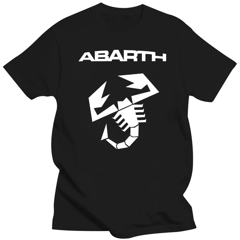 

Abarth scorpion logo T shirt 100% Cotton Tops Tees T-shirt Italy Fashion Casual classic clothes short Tees Men