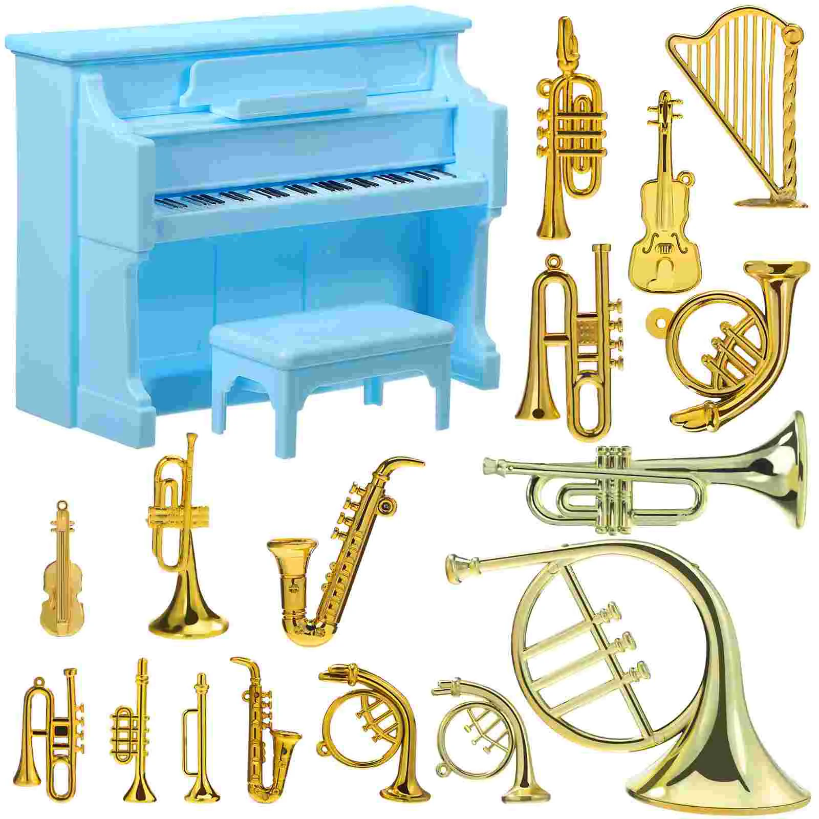 1 комплект мини-музыкальные инструменты для кукольного домика крошечное пианино