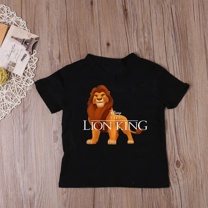 

Disney Kids Funny T-Shirts Lion King HAKUNA MATATA Cartoon Graphic Girls Clothes Summer Baby Boys T Shirt Children Tops 1-10Y