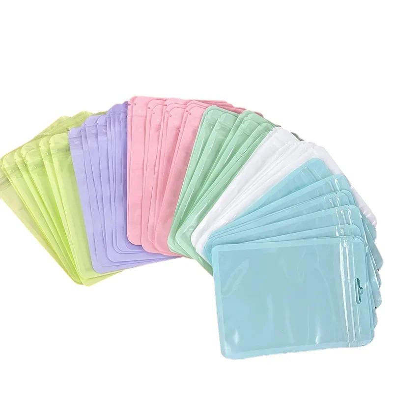 

10Pcs/Pack Candy Color Kpop Toploader Card Photocard Storage Bag Idol Postcards Photo Cards Protective Case Stationery