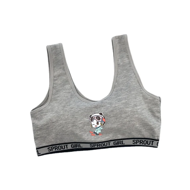 

Спортивный бюстгальтер для девочек-подростков, пуберти, укороченный топ, бюстгальтер, женское хлопковое нижнее белье, мягкие удобные топы, бюстгальтер, топы для девочек