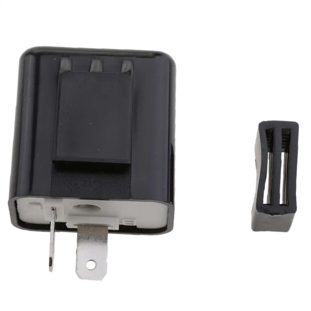 2-регулируемый светодиодный индикатор реле мигалки вспышка мотоцикла черный