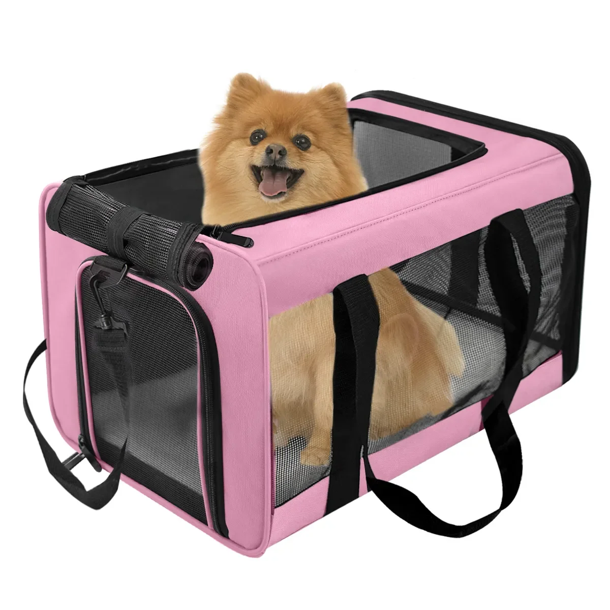 

Сумка-переноска для собак, переносной рюкзак с сетчатым окошком, для перевозки домашних питомцев