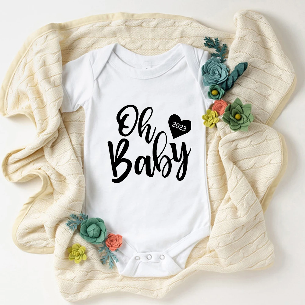 

Oh Baby 2023 Newborn Boy Girl Clothes Bodysuits Cute Fashion New Infant Onesies Oversize Home Casual Ropa De Bebe 0-24 Month