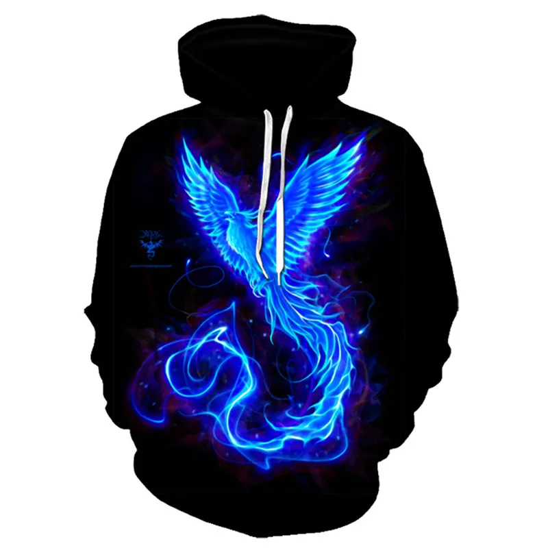

Men's Character Animal Flame Element Printed Sweater 3D Hoodie Casual Clothing Regular Breathable Men's Sweater