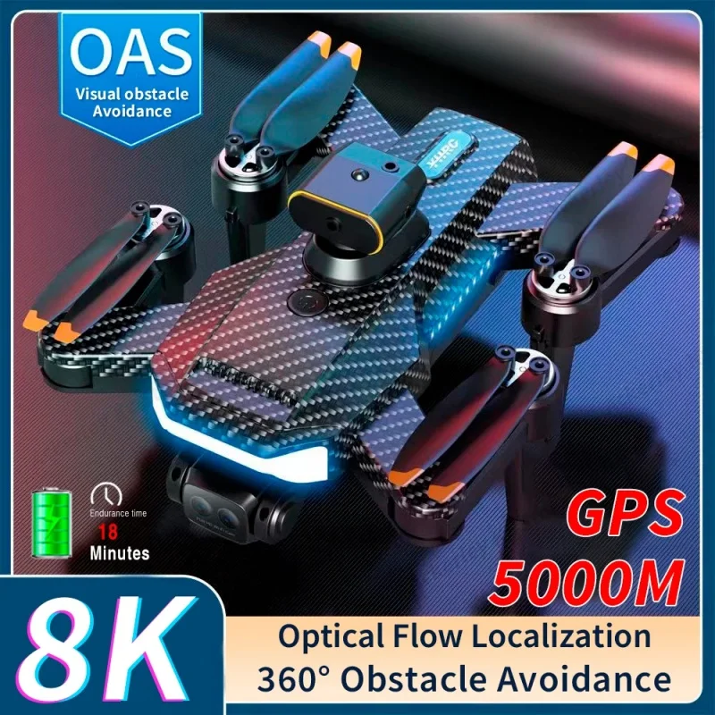 

P17 Drone 8K 5G GPS Professional HD Four-Camera Aerial Photography Omnidirectional Obstacle Avoidance Drone 5000M