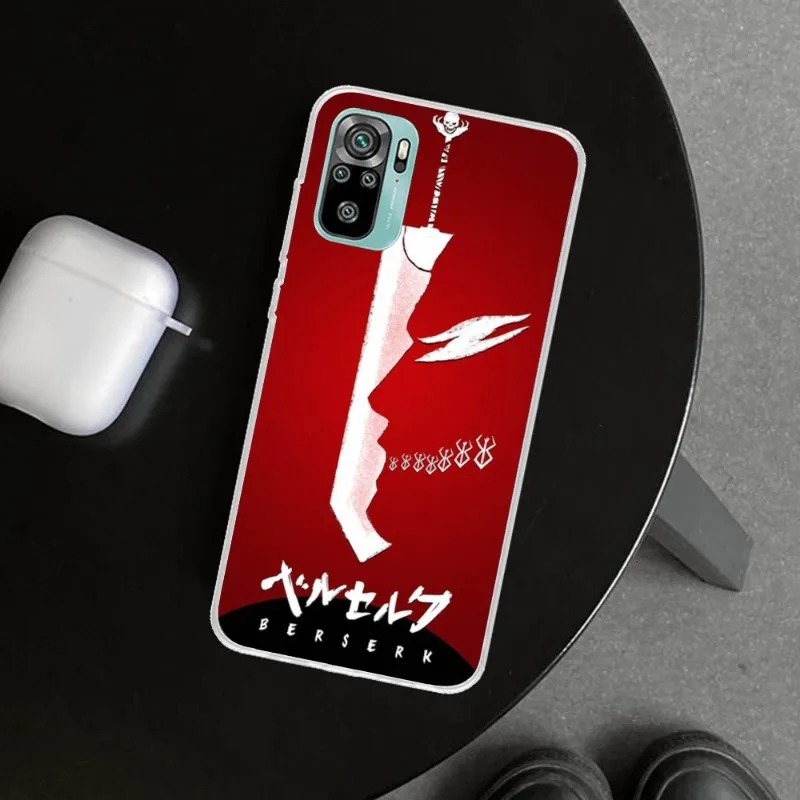 Фото Прозрачный чехол для Xiaomi 12 11T 10 9 Redmi Note 11 10S Pro 9A 8 - "Чехол Guts Berserk" Прозрачный чехол для Xiaomi 12 11T 10 9 Redmi Note 11 10S Pro 9A 8 - "Чехол Guts Berserk"