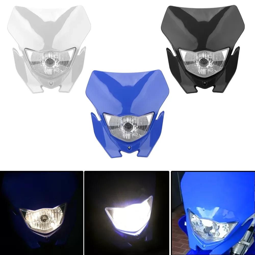 

NEW2023 Universal Motorcycle Headlight Light Bulb Type H4 Motocross Supermotor Headlamp For 2017 18 Headligt EXC XCF SX F SMR En