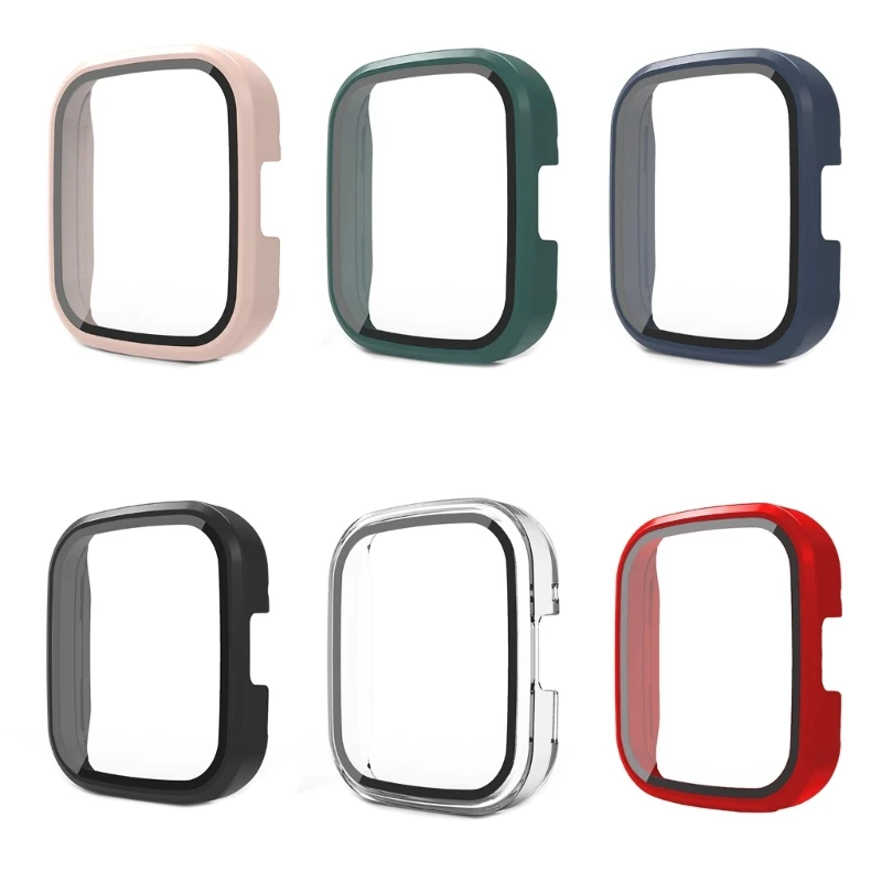 

DXAB for Redmi Watch 3 with Built-in Tempered Glass Screen Protectors All Around Hard PC Overall Protective Cover