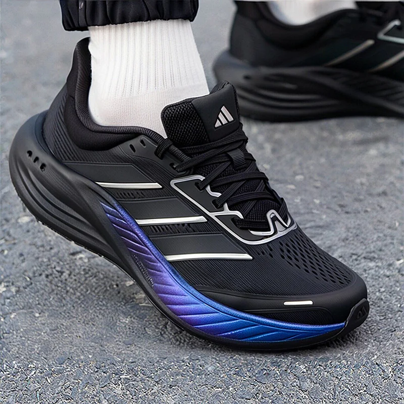 Фото Новые мужские кроссовки Adidas LC3751 2026 года, черно-фиолетовые, текстильные, дышащие, с амортизацией Dreamstrike, легкие, для бега и тренировок №2