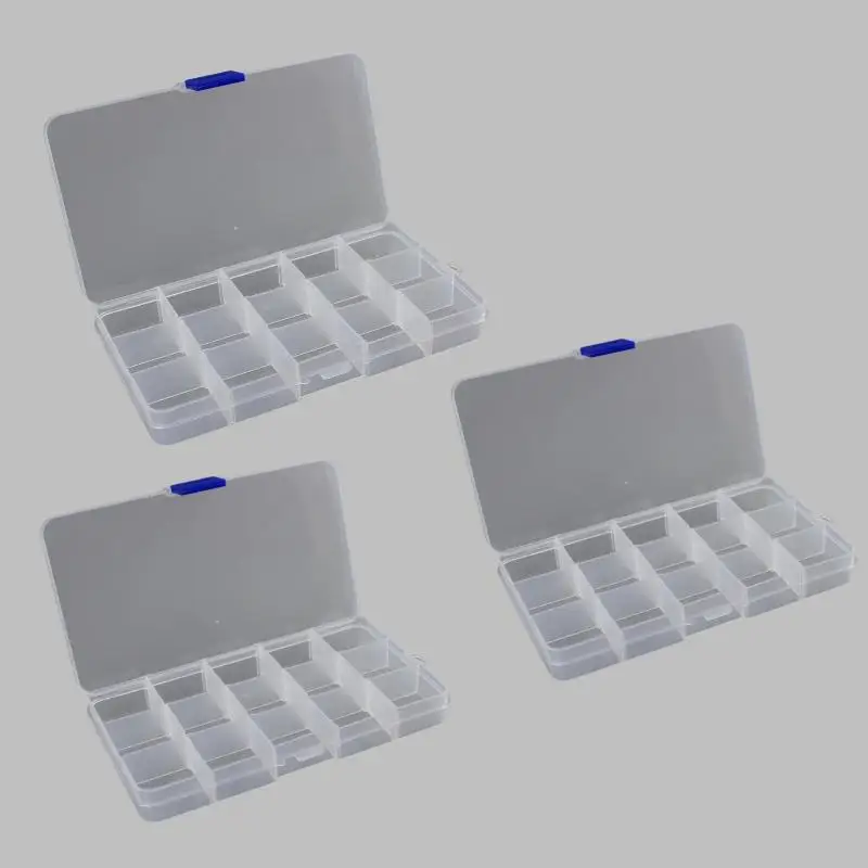 

Прозрачный пластиковый контейнер с 24 разделителями