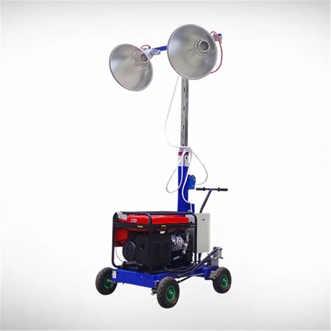 

5m height gasoline generator portable led telescopic mobile light tower