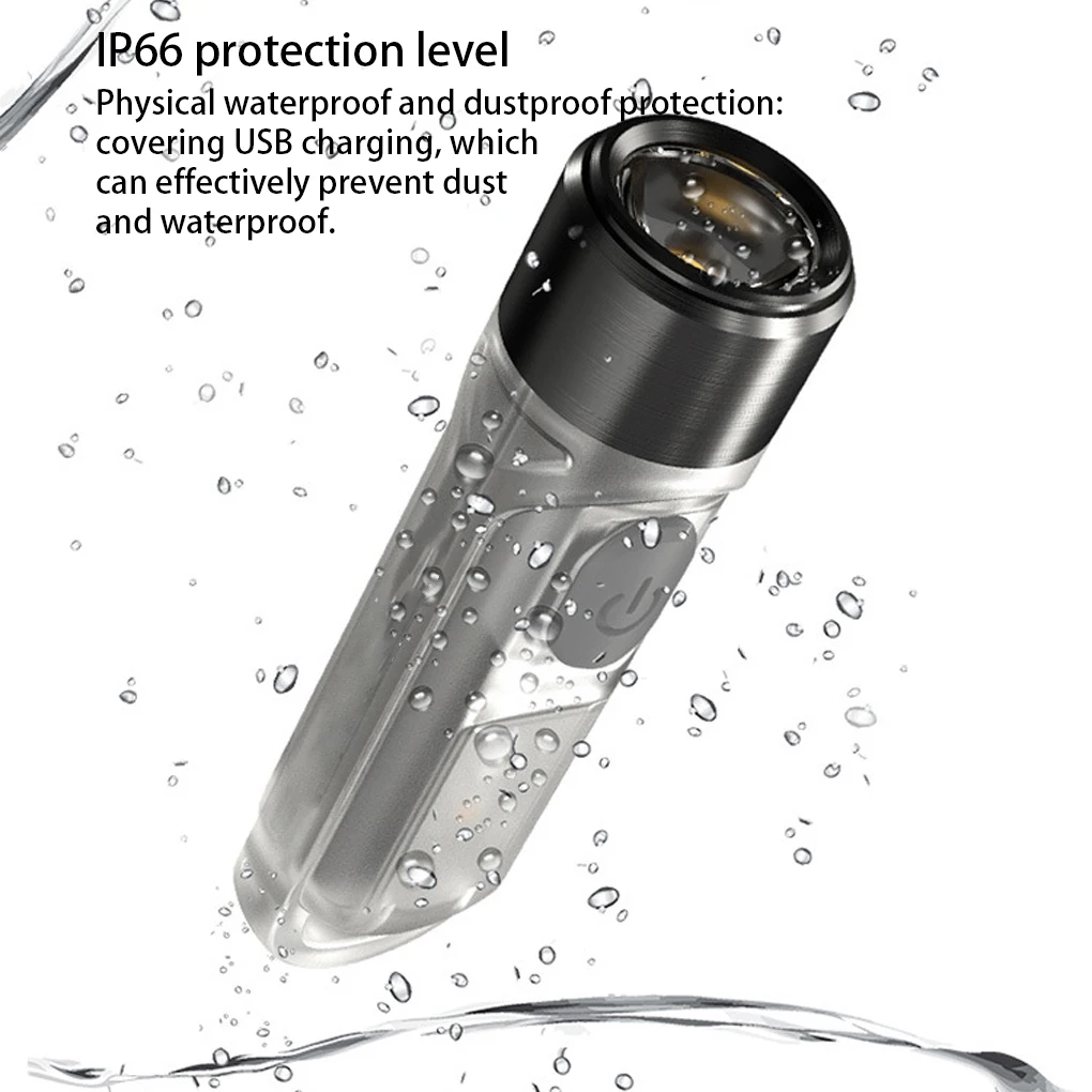 

IP66 Waterproof Keychain Flashlight Torch Detecting Light Lighting Tool