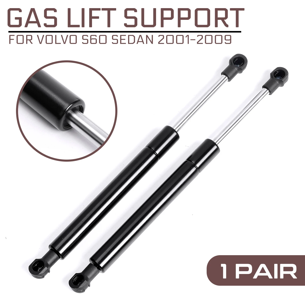 

Car Rear Trunk Tailgate Gas Spring Shock Lift Struts Support Rod Arm Bars Bracket For Volvo S60 Sedan 2001 2002 2003 - 2009