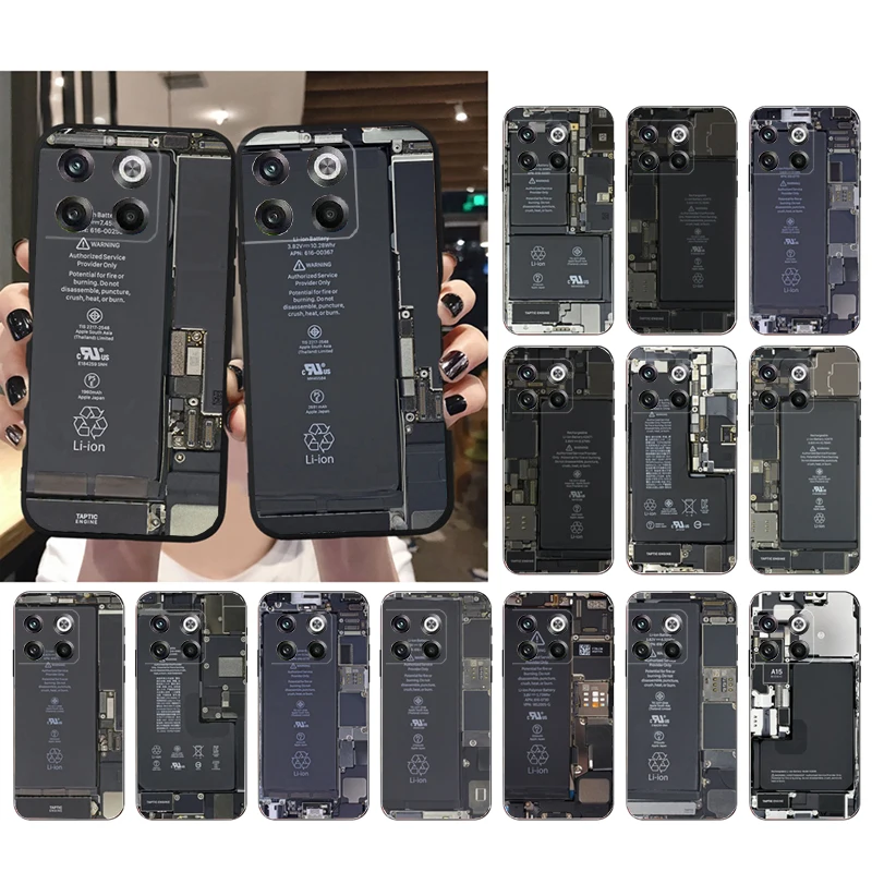 

Phone Case for OnePlus Ace 10 Pro 10T 8T 9 Pro Nord2 N100 N10 N200 Nord CE2 Lite N20SE CE 2T Battery Motherboard Circuit board