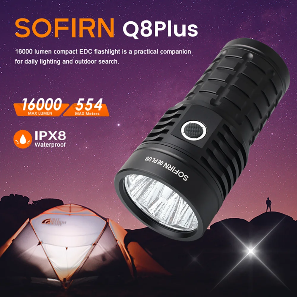 Sofirn Q8 Plus 6*XHP50.2 фонарик