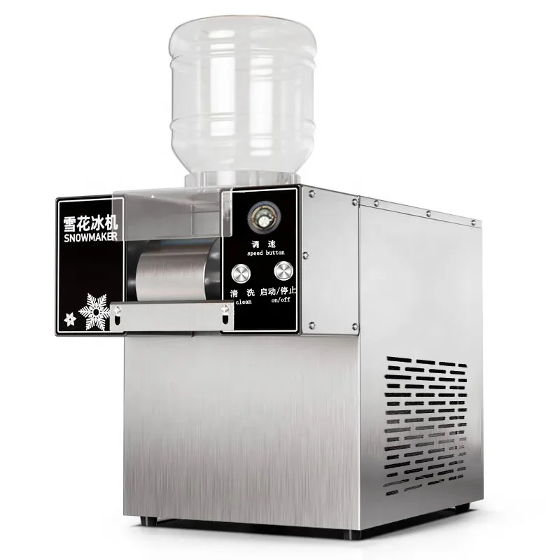 Wide Drum Snowflake Machine Koreanische Manufacturer Commercial Snow Flake Ice Snow Making Machine