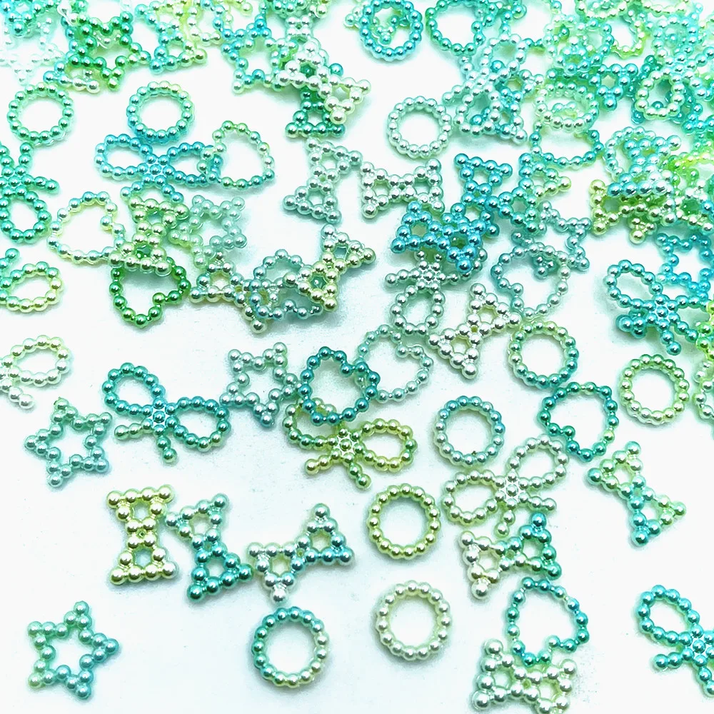 

50 шт., жемчужины из АБС-пластика, 10-13 мм