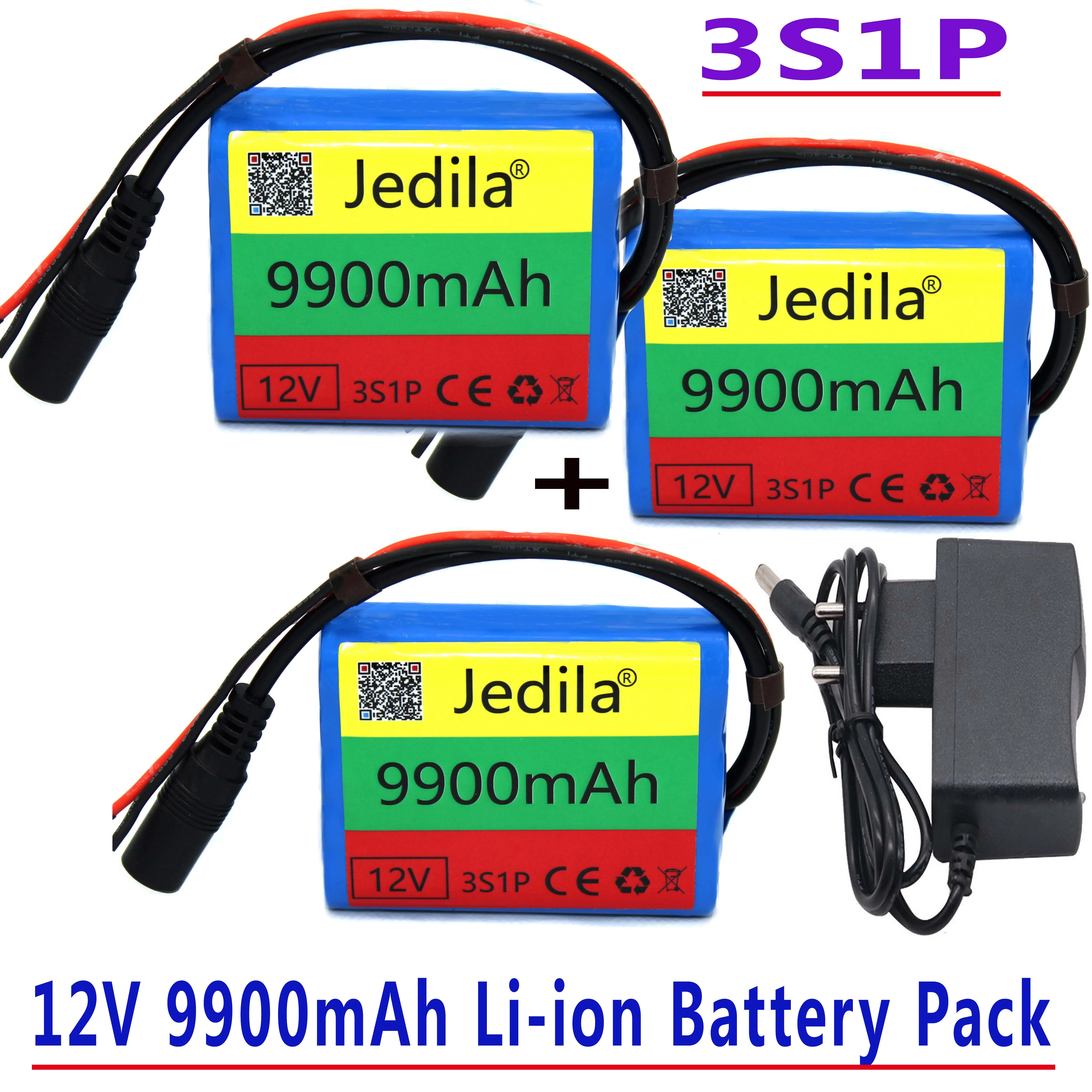 100%.New.12V.9900 мАч. 3S1P. Батарея на литиевом реле 18650.батарея литиевой батарее защита от