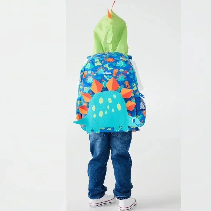 Оригинальный Австралийский рюкзак Smiggle с синим динозавром средней шляпой