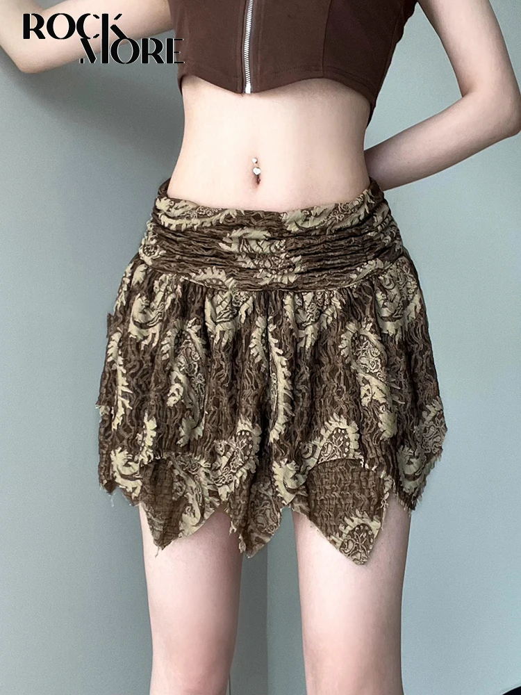 

Женская плиссированная юбка-трапеция Rockmore, винтажная плиссированная мини-юбка трапециевидной формы Y2K, весна-лето 2023