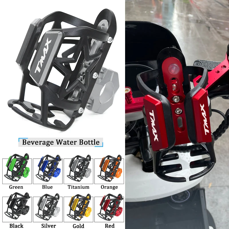 

New For Yamaha TMAX530 TMAX560 TMAX 530 SX DX 560 TECH MAX CNC Motorcycle Durable Beverage Water Bottle Drink Cup Holder Mount