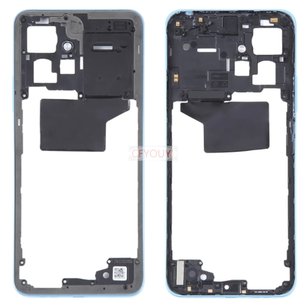 Корпус средней рамки для Xiaomi Redmi Note 12 4G средняя рамка лицевая панель задняя крышка