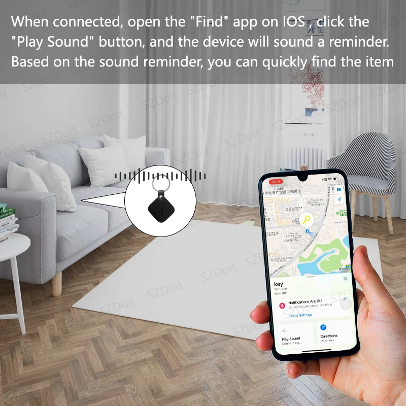 Умный Bluetooth-трекер Itag Поиск Ключей Кошелек Велосипедный Трекер Локатор Для