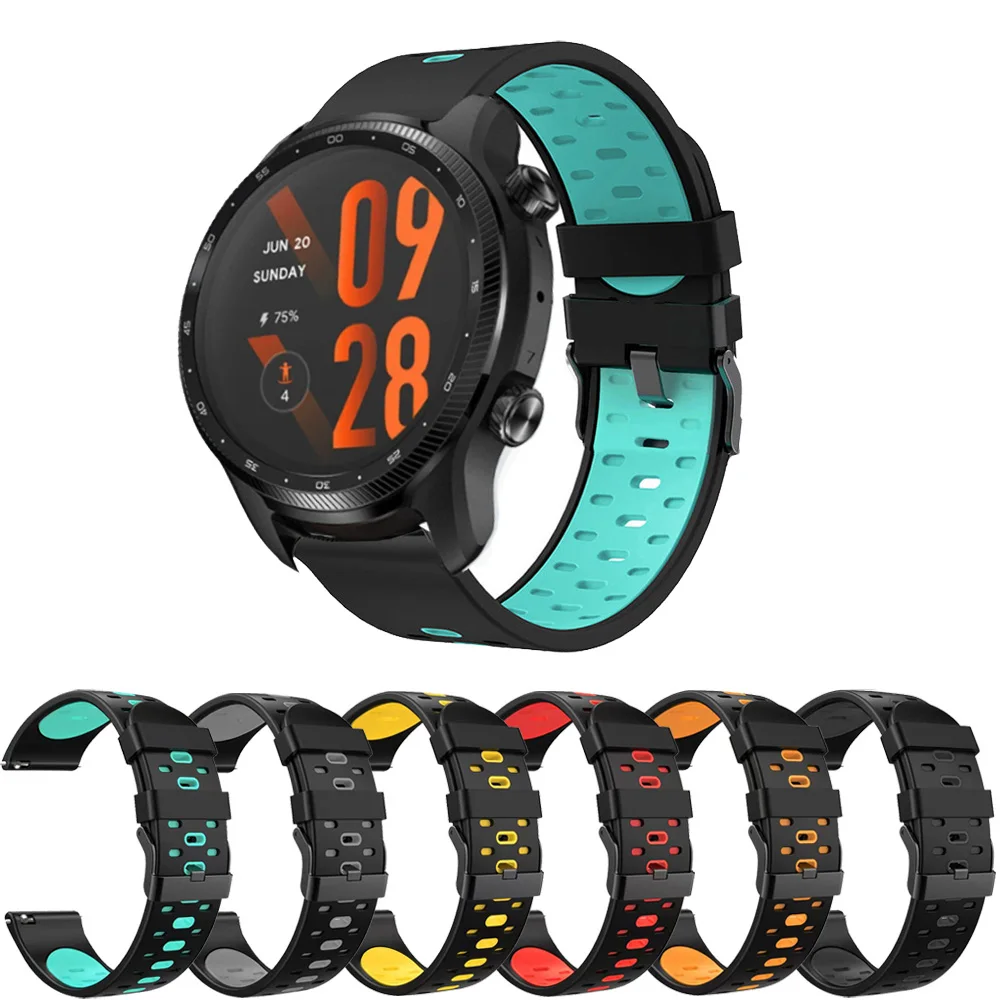 

Ремешок сменный силиконовый для смарт-часов Ticwatch Pro 3 2020 GTX, 22 мм