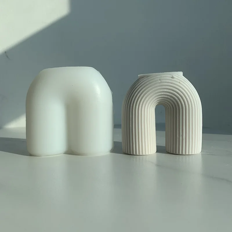 

3D Geometry Shape Silicone Candle Mold for DIY Handmade Aromatherapy Candle Plaster Ornaments Soap Mould Handicrafts Making Tool