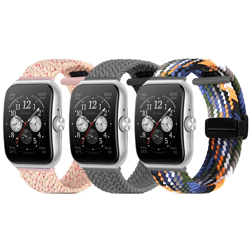 

Nylon Watchband For OPPO Watch 3 Pro Magnetic Replacement Strap Correa Bracelet For Oppo watch 2 42mm 46mm Smart Watches band