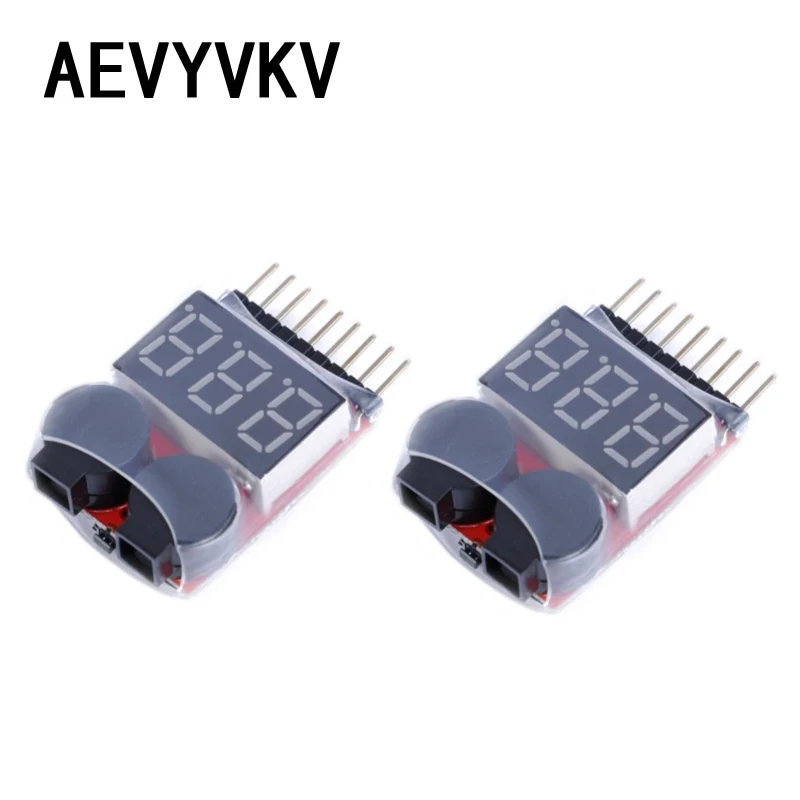 Новый индикатор 1-8S Lipo Li-Ion Fe напряжения батареи 2 в 1 тестер низкого Звуковой