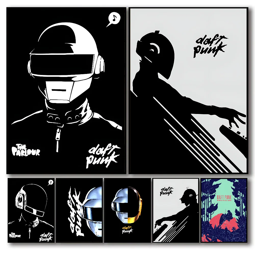 ВИНТАЖНЫЙ ПЛАКАТ Daft в стиле панк самоклеящееся искусство Декор стен для