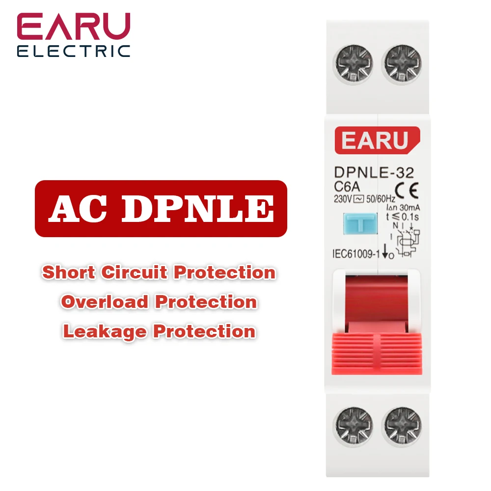 

EARUELECTRIC Автомат защити цепи 18мм 230В 6kA