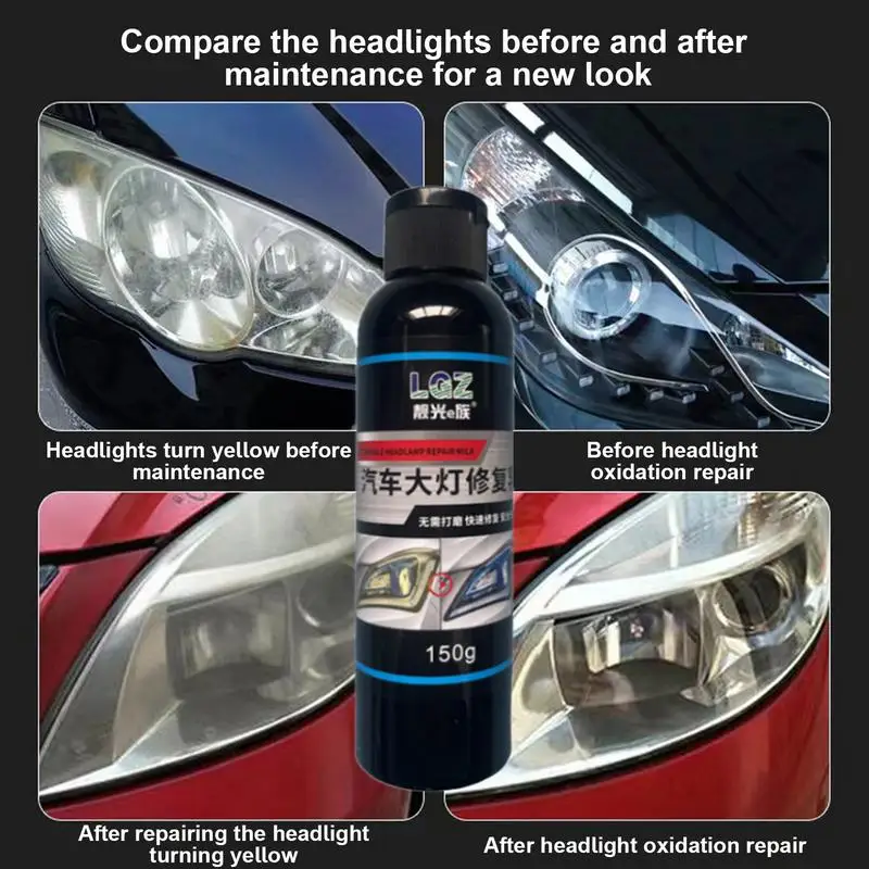 

Car Headlights Cleaner Spray Head Light Lens Repair Car Headlamp High Temperature Resistant Glass Film Coating Agent Hydropho