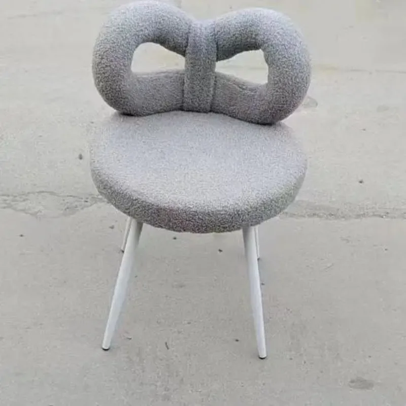 Роскошные Современные Простые искусственные стулья для макияжа девушек спальни