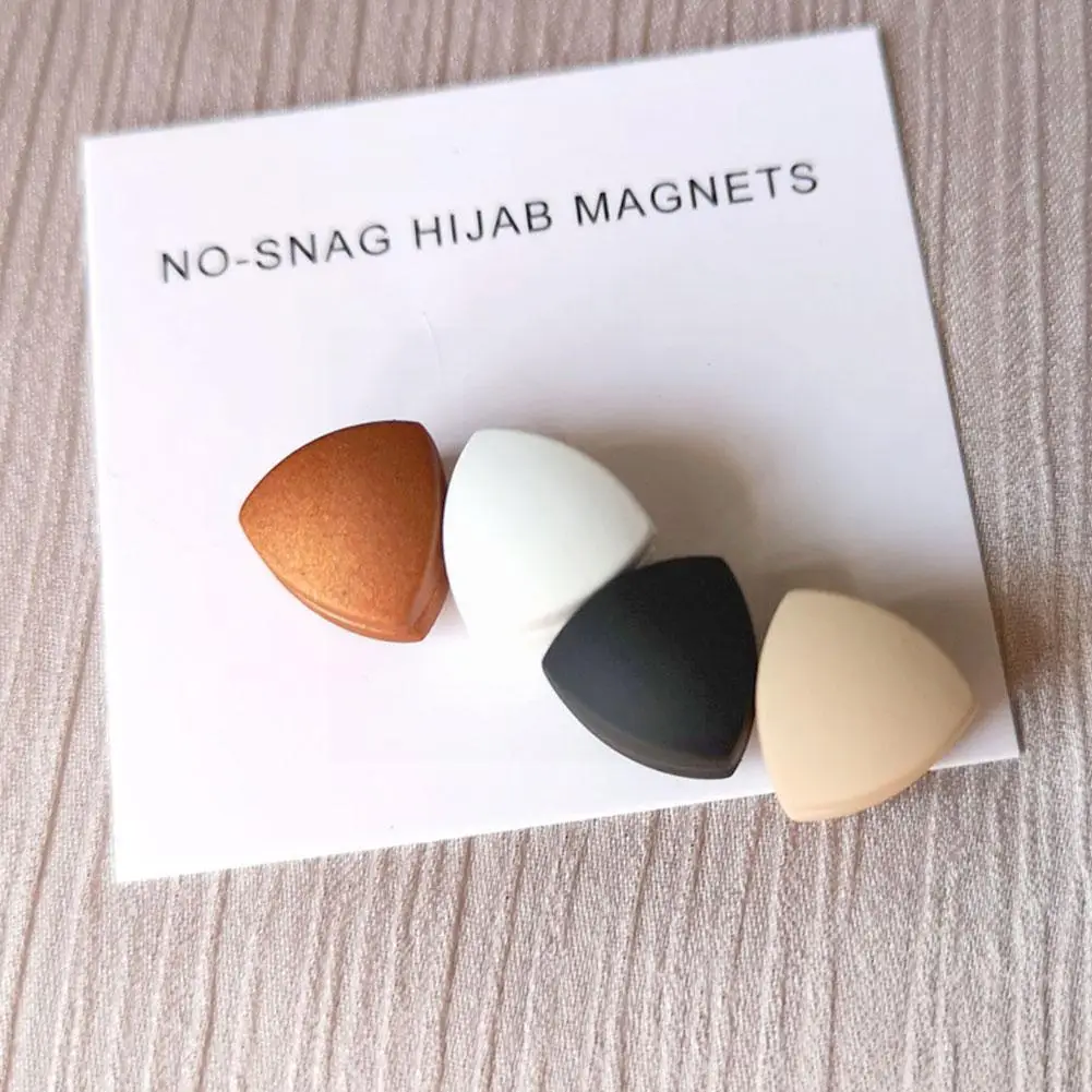 

Macaroon Color Hijab Magnet Muslim Women No Snag Magnetic Scarf Pins Safety Brooches Islamic Pinless Headscarf Hijab Access N3c4