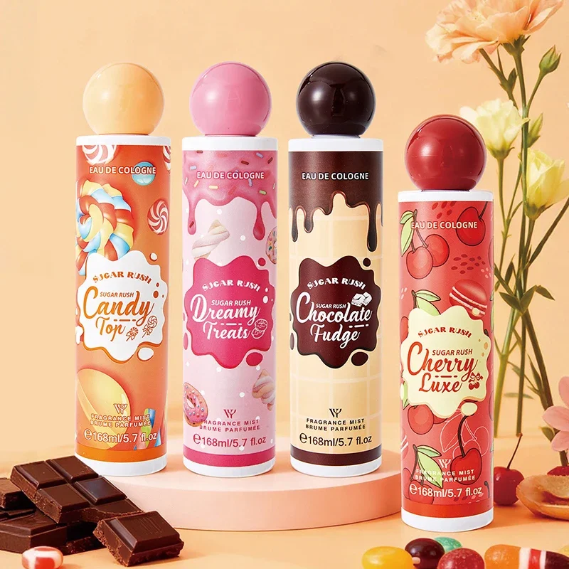 Фото Sugar Rush Женские духи Спрей для тела Стойкий аромат Свежий сладкий шоколадный крем Конфеты Аромат вишни Духи Gourmand №2