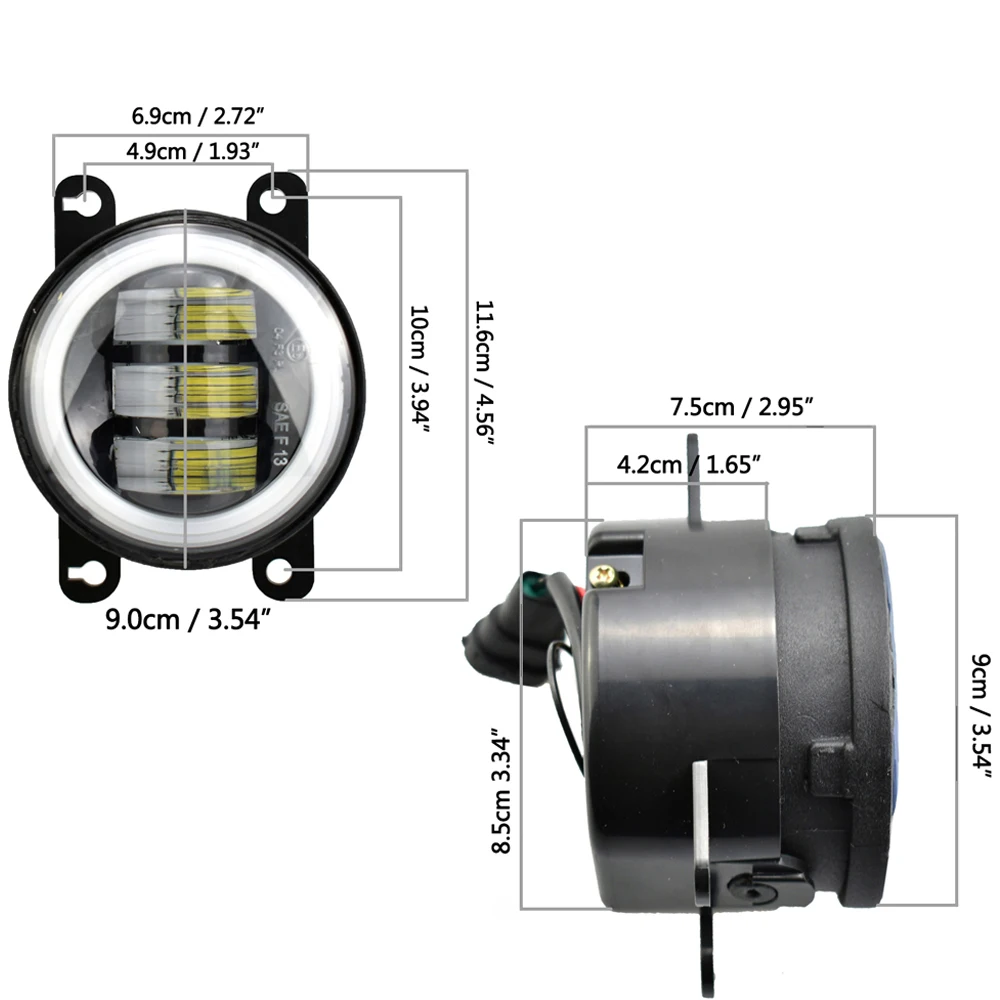 Светодиодные противотуманные фары для Renault Duster Megane 2 3 Kangoo Fluence Thalia Logan Sandero Clio