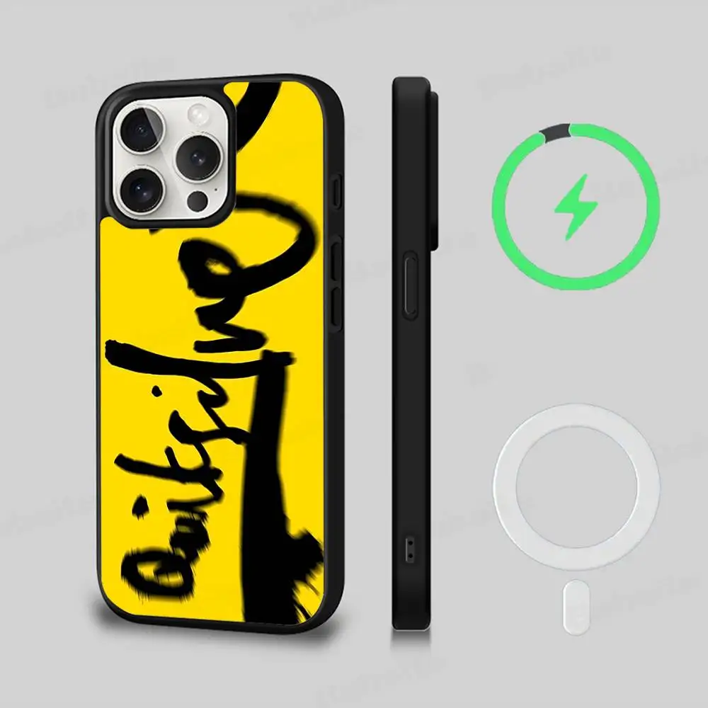 Фото Магнитный чехол Q-QuiksilverS LOGO для iPhone 16 15 14 13 12 11 17 Pro Max Plus с поддержкой беспроводной зарядки №3